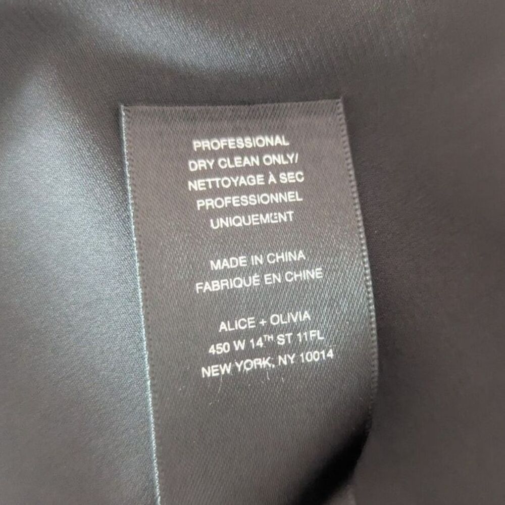ALICE + OLIVIA Black Knit Sleeveless Mini Dress Size 8 - Picture 10 of 10